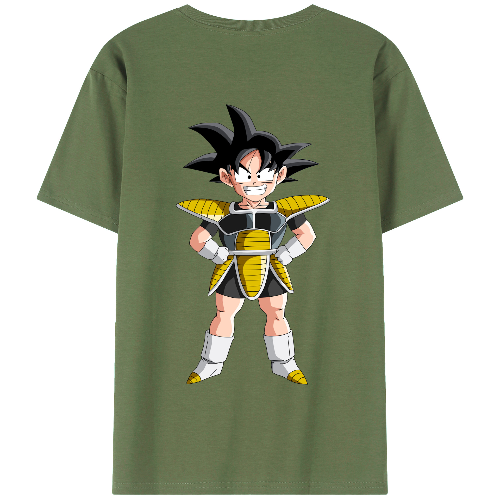 （画像用） ドラゴンボール 孫悟空（そん ごくう）Son Goku カカロット DRAGON BALL Kakarotto 綿100％ メンズ半袖Tシャツ（バックプリント） 通気性